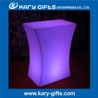 Rechargeable Illuminated LED Square Cocktail Table Waterproof